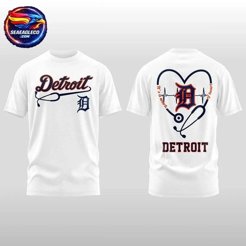 2026 Detroit Tigers Healthcare Appreciation Night Two Sided Shirt Unisex