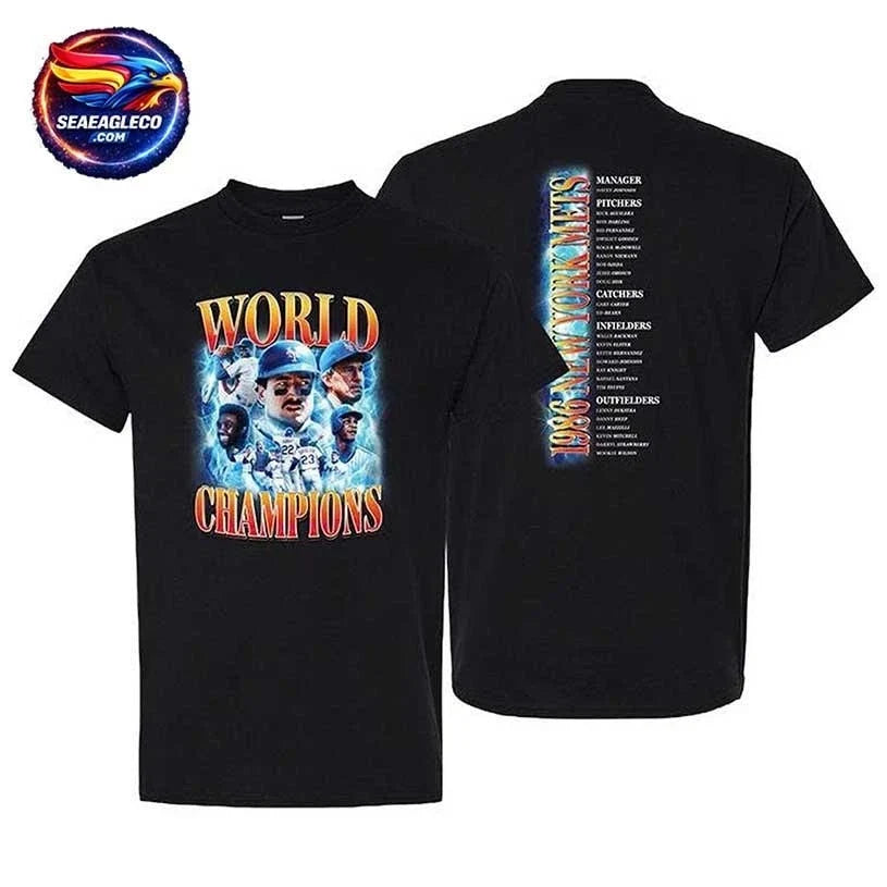 2026 Giveaway White Sox 1986 World Championship Retro Two Sided Shirt Unisex