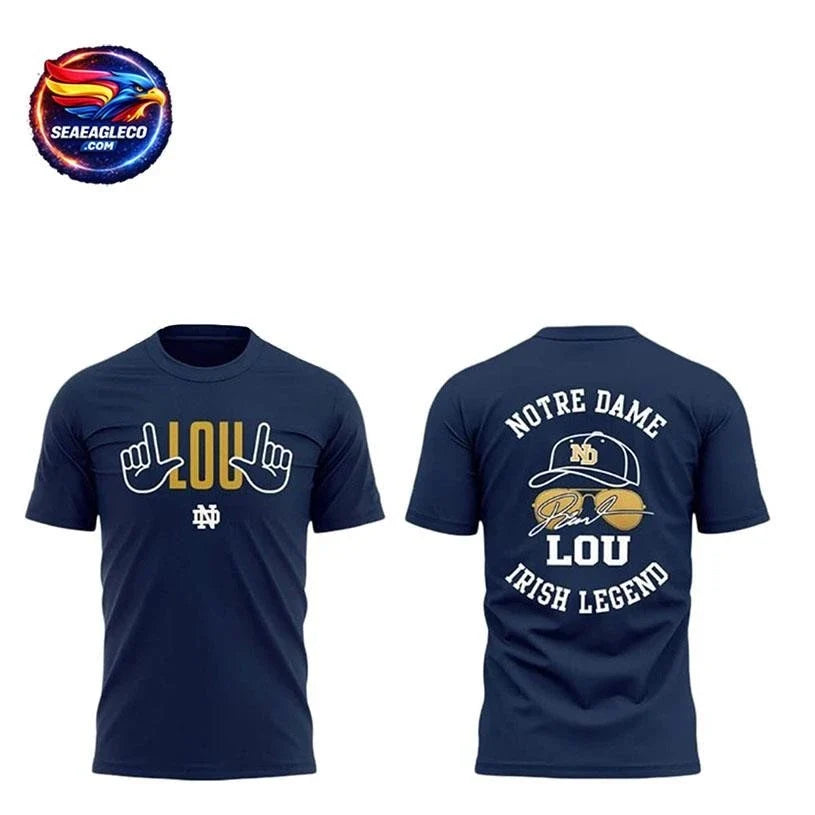 2026 Irish Legend Lou Holtz Two Sided Shirt Unisex