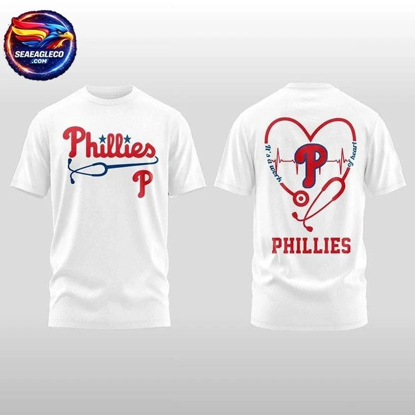 2026 Philadelphia Phillies Healthcare Appreciation Night Two Sided Shirt Unisex