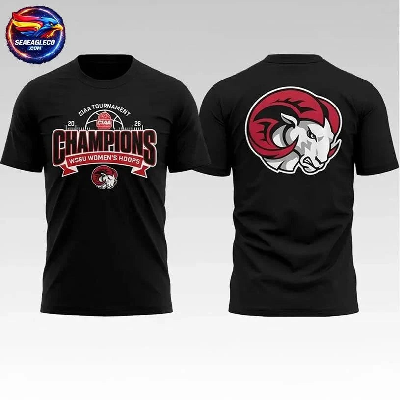 2026 WSSU Hoops CIAA Tournament Champions Two Sided Shirt Unisex