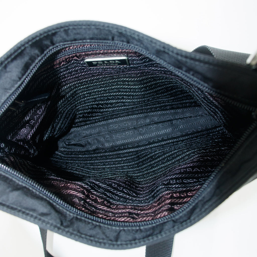 Prada Black Tessuto Nylon Crossbody #2586