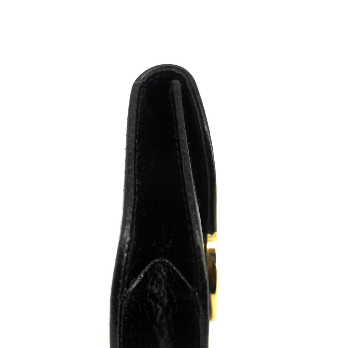 Black Bally Leather Coin Case #3964