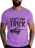 She's My Trick He's My Treat Shirt Matching Halloween Couple T-Shirt