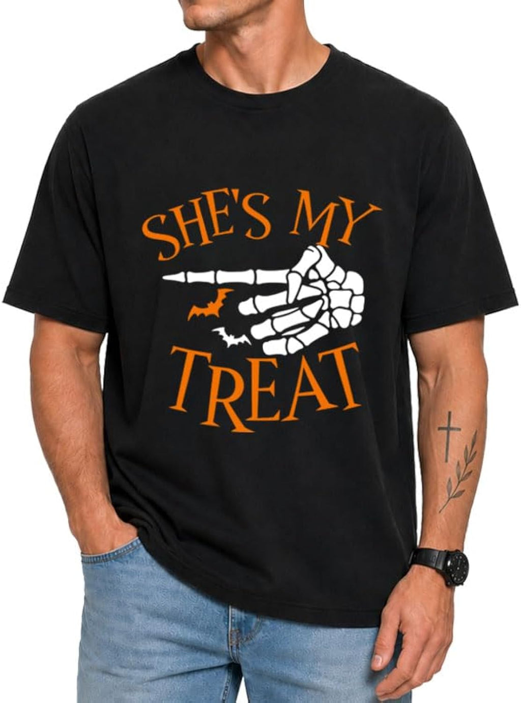 He's My Trick She's My Treat Couple Shirt Halloween Matching Shirts