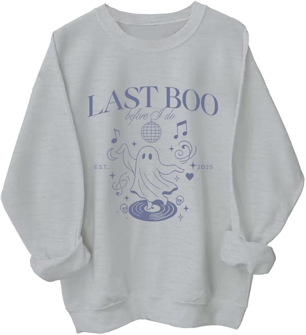 Last Boo Ghost Sweatshirt Halloween Last Boo Ghost Hoodie