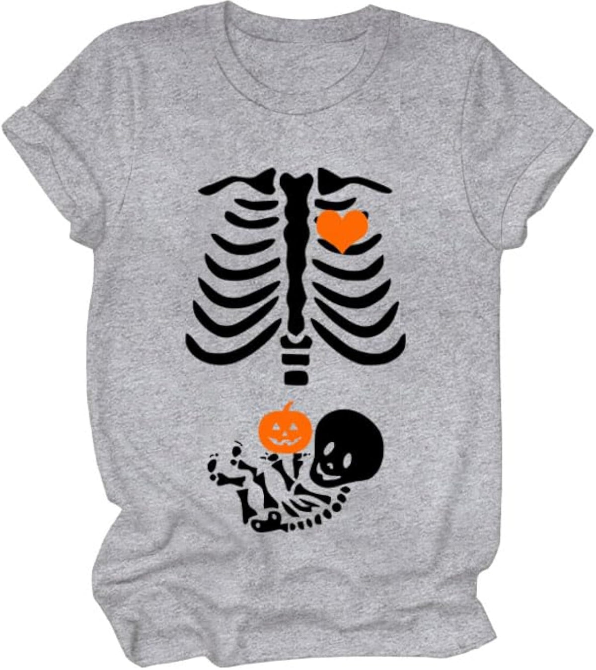 Halloween Maternity Shirt, Pregnant Halloween Costume, Skeleton Pregnant Shirts for Women