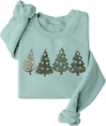 Teacher Christmas Sweatshirt Women Christmas Book Graphic Long Sleeve Shirts Reading Bookish Xmas Pullover Sweater