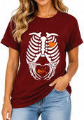 Skeleton Pregnancy Halloween Shirt Funny Expecting Mom Shirts