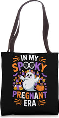In My Spooky Pregnant Era Maternity Halloween Shirt Tote Bag