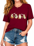 Ghost Reading Book T-Shirt Halloween Teacher Ghost Shirt for Women