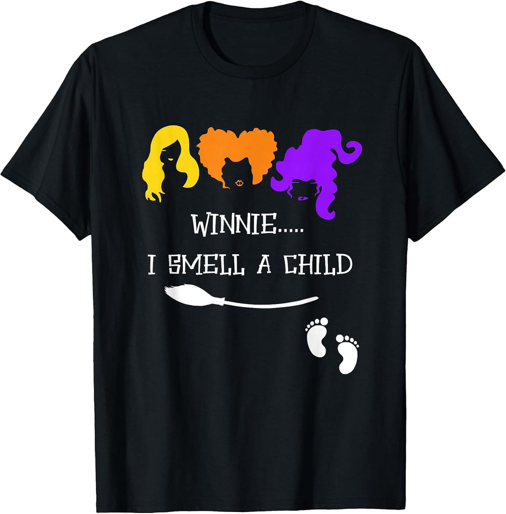 Winnie I Smell A Child Halloween Pregnancy Announcement T-Shirt