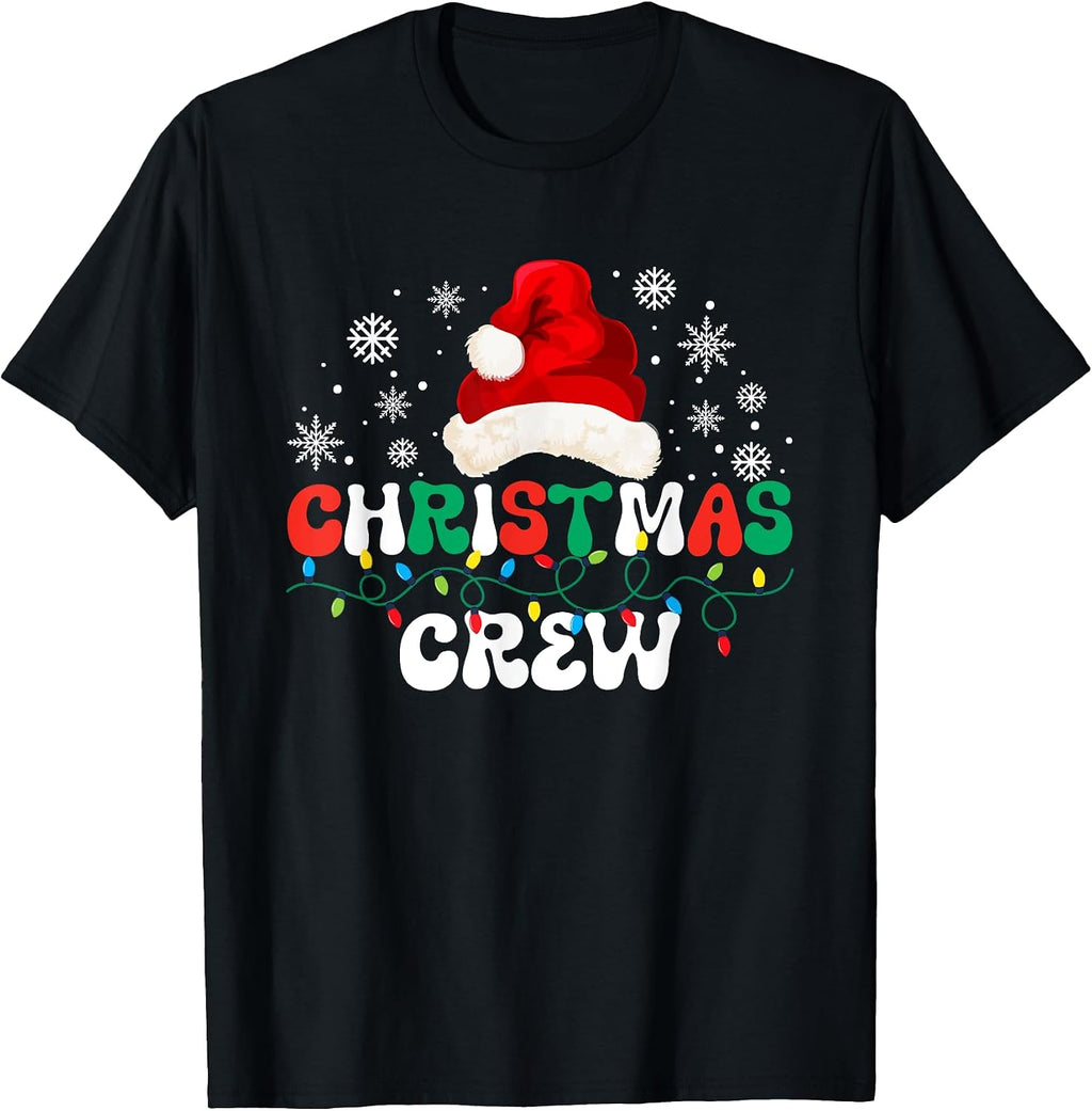 Christmas Family Matching Holiday Xmas Gifts Christmas Crew T-Shirt