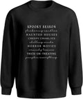 Spooky Season List Crewneck Sweatshirt
