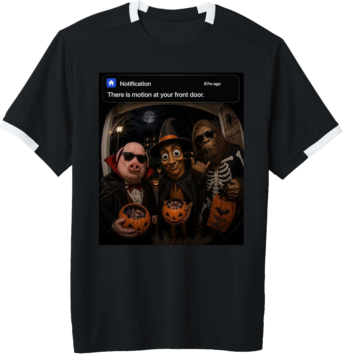 Motion at Your Front Door Trio Halloween Funny Meme Brainrot Adult & Youth Soccer Jersey