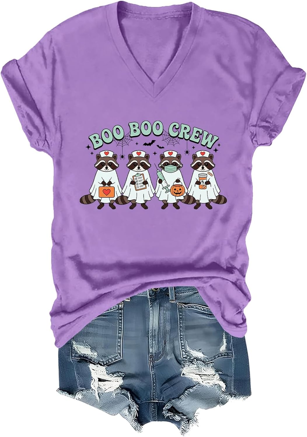 Boo Boo Crew Nurse Shirt Funny Ghost Nursing Halloween Nurse T-Shirt