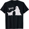 Boop Funny Dog Ghost Boop Halloween Night Dog Graphic T-Shirt