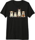Dog Ghost Halloween Premium Tri-Blend T-Shirt