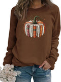 Book Pumpkin Sweatshirt Teacher Halloween Long Sleeve Graphic Shirts Reading Lover Bookish Pullover Tops