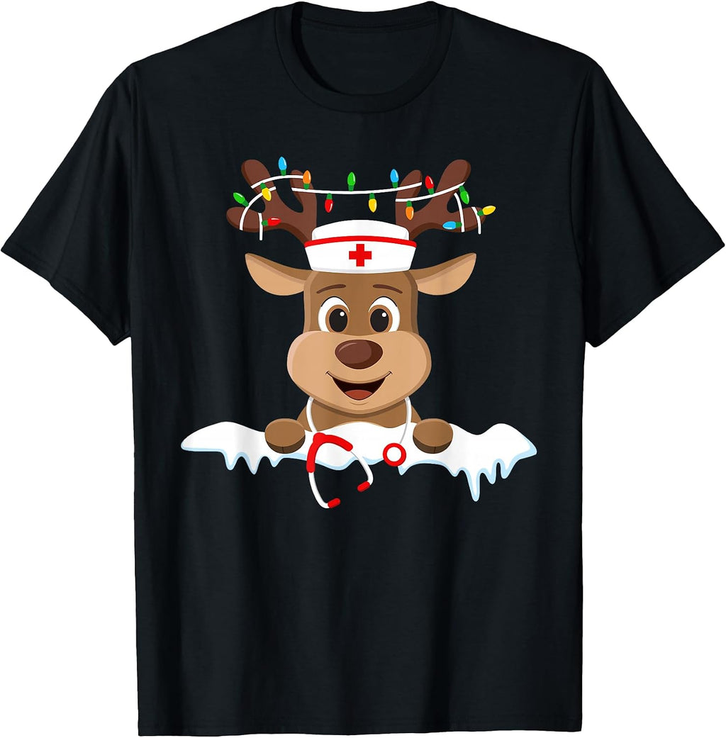 Nurse Crew Christmas TShirt Scrubs Women Men Gift