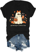 Growing A Little Boo Shirt Halloween Ghost Pregnancy Announcement Shirt