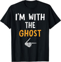 I'm with The Ghost Costume Halloween Matching Couple T-Shirt