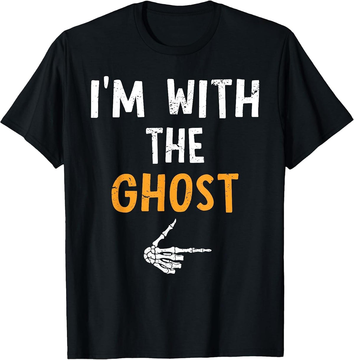 I'm with The Ghost Costume Halloween Matching Couple T-Shirt
