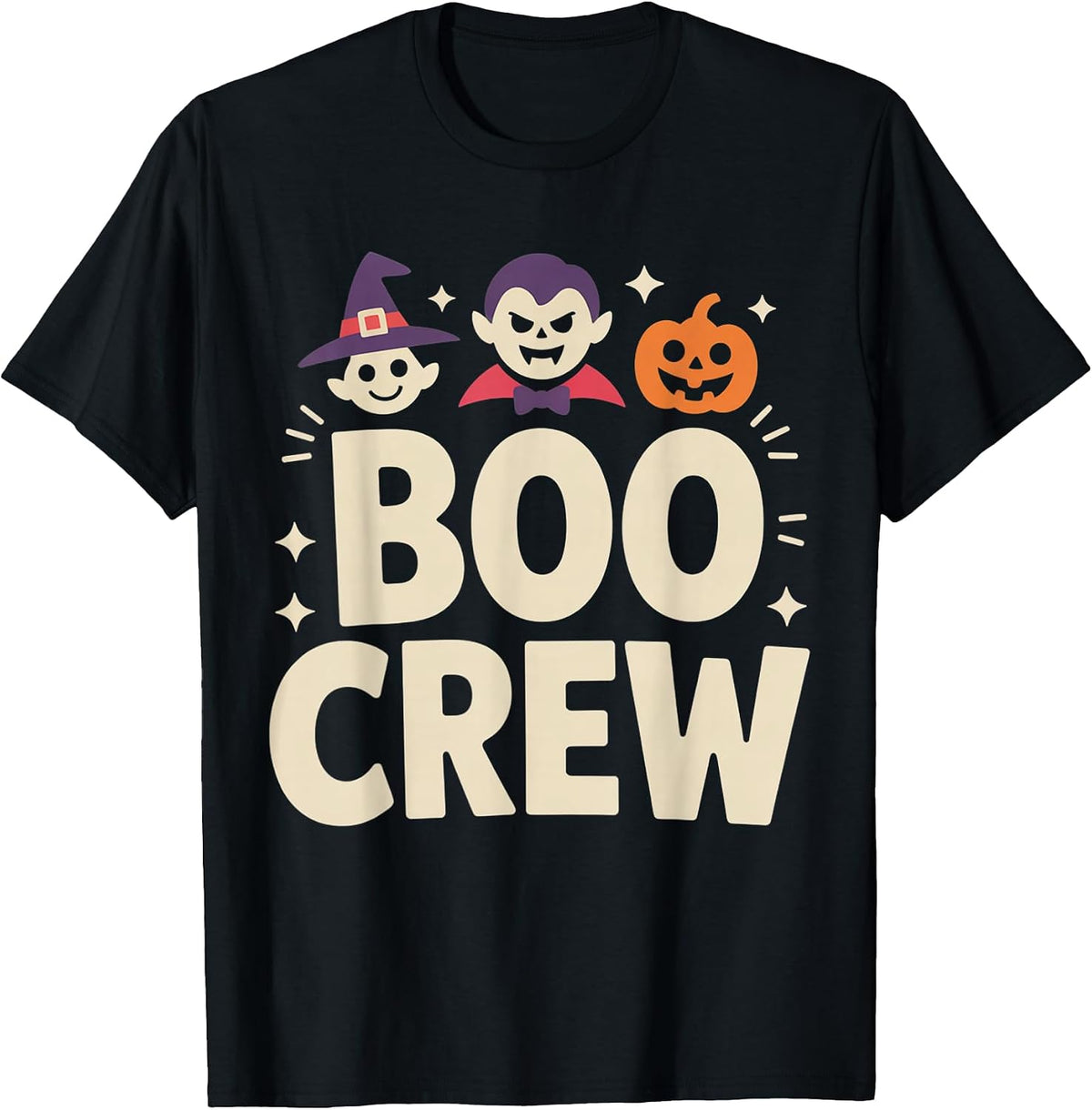 Boo Crew Family Matching Retro Halloween T-Shirt
