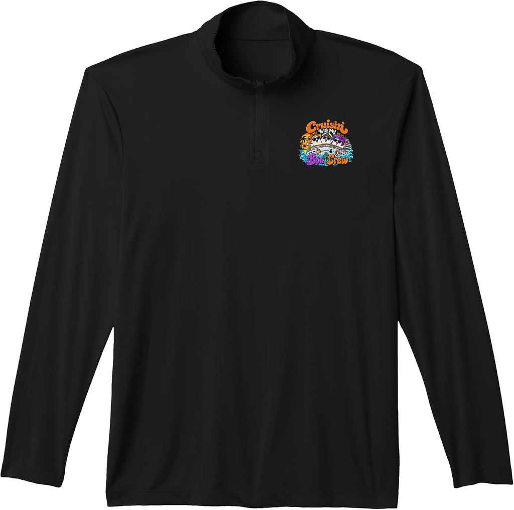 Cruisin' with My Boo Crew Ghosts Cruise Ship Performance Quarter-Zip Top