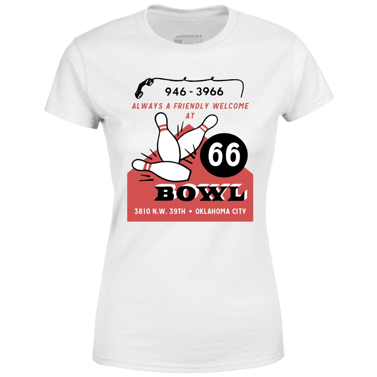 66 Bowl - Oklahoma City, OK - Vintage Bowling Alley - Women's