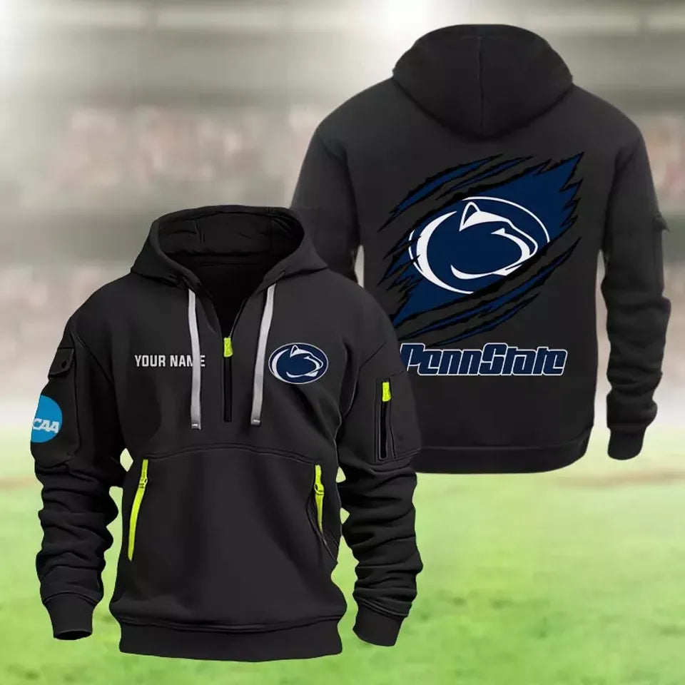 Personalized Name Penn State Nittany Lions Quarter Zip Hoodie
