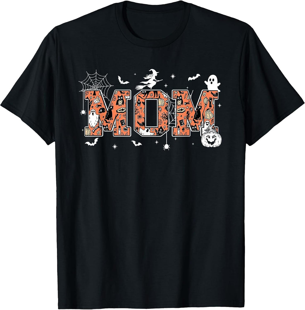 Mom Halloween Pumpkin Family Matching T-Shirt
