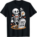 Skeleton Back for The Brew Halloween Coffee T-Shirt