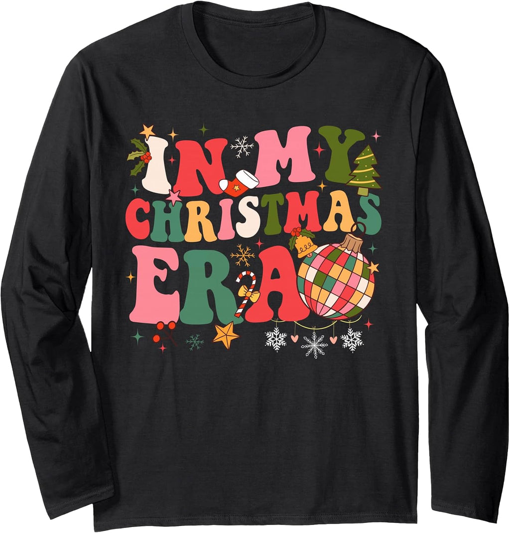 Funny in My Merry Era Christmas Family Matching Xmas Long Sleeve T-Shirt