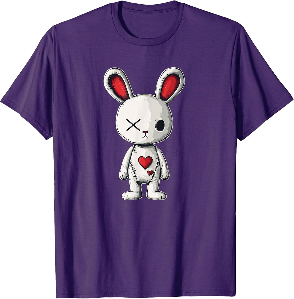 Goth Bunny Creepy Cute Emo Pastel Kawaii Voodoo Doll Graphic T-Shirt
