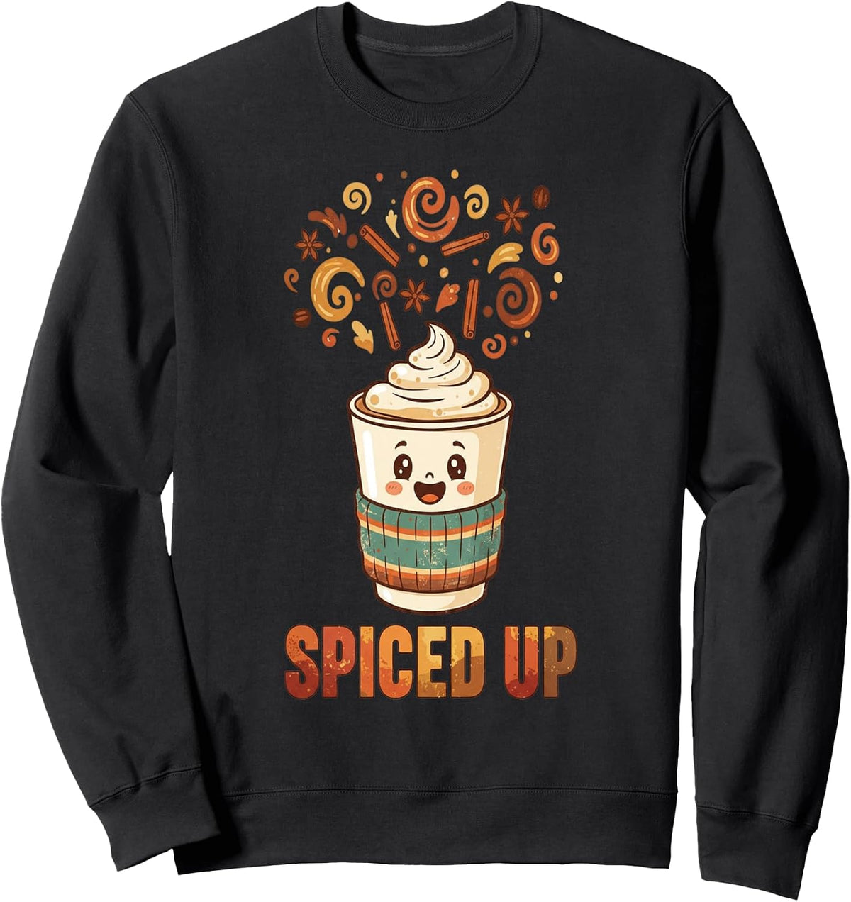 Pumpkin Spiced Up Pumpkin Spice Latte Fall Season Halloween Sweatshirt