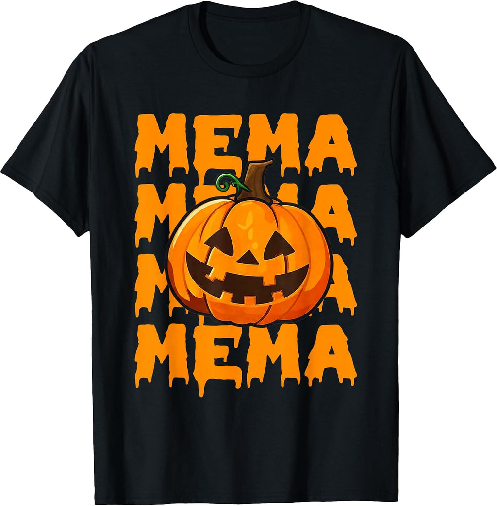 Mema Pumpkin Matching Family Halloween T-Shirt