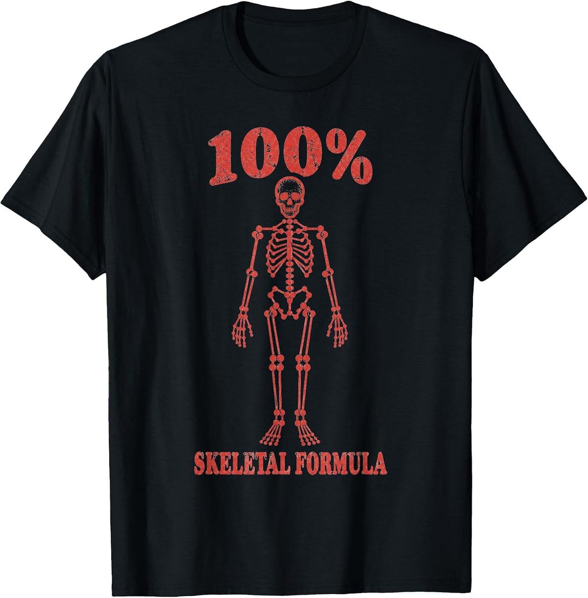 100 Skeletal Formula Skeleton Coffee Lover T-Shirt