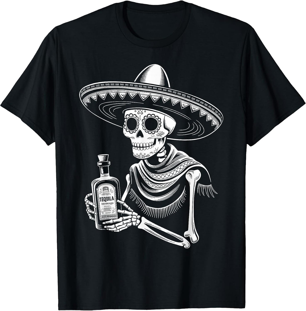 Skeleton Mexico Dia De Los Muertos Mexican Day Of The Dead T-Shirt
