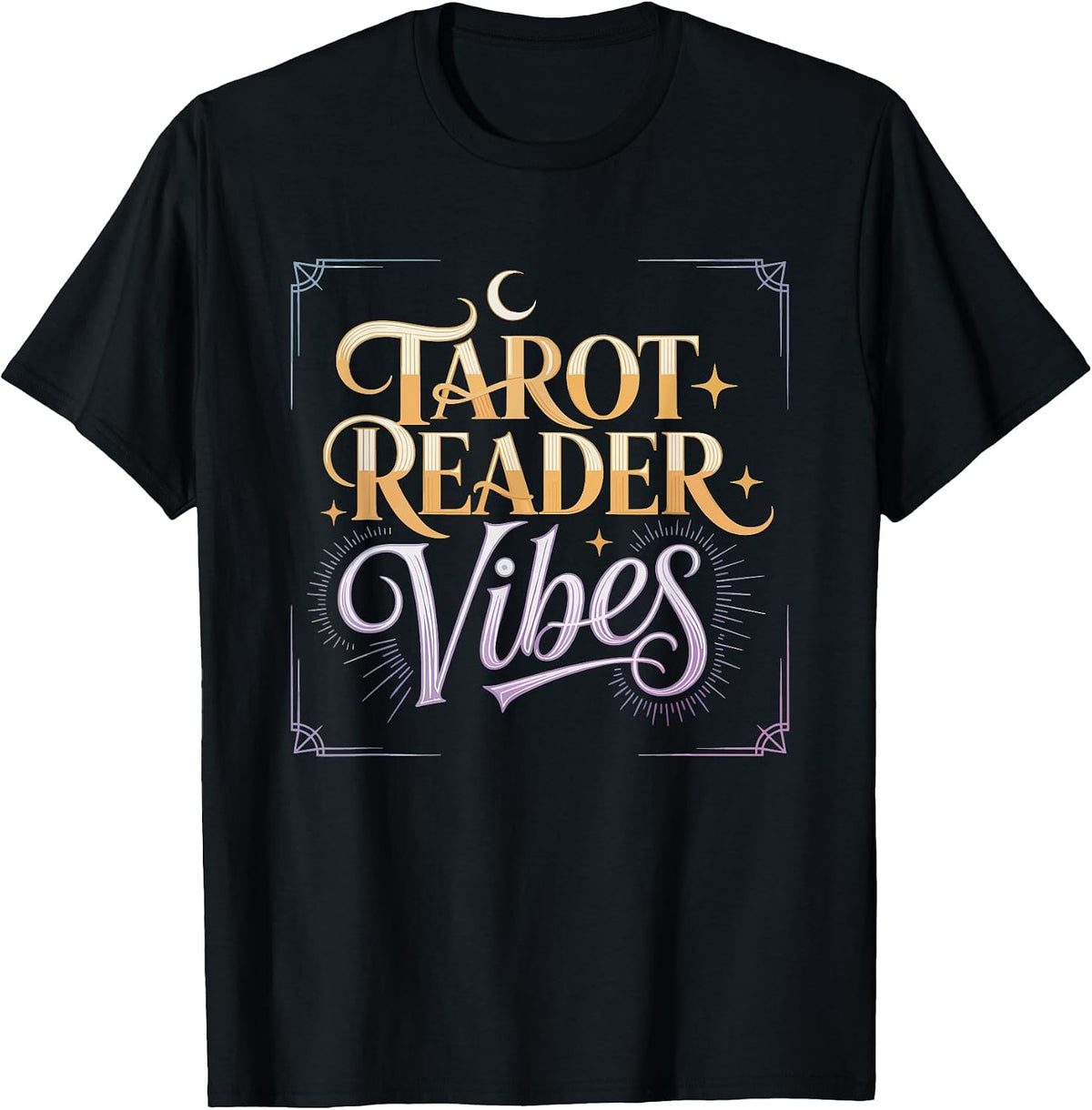 Tarot Reader Vibes Dark Academia Celestial Bookish Spiritual T-Shirt