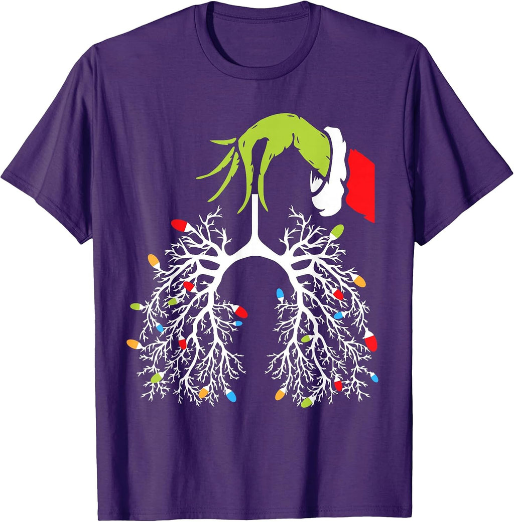 Christmas Nurse Lung Xmas Lights Pulmonologist