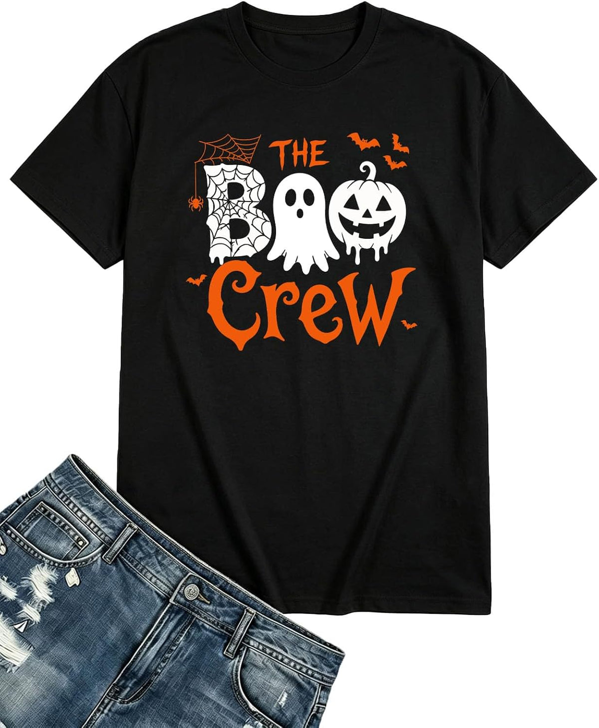 Family Halloween Shirts Boo Crew Shirt Matching Family Spooky Outfits