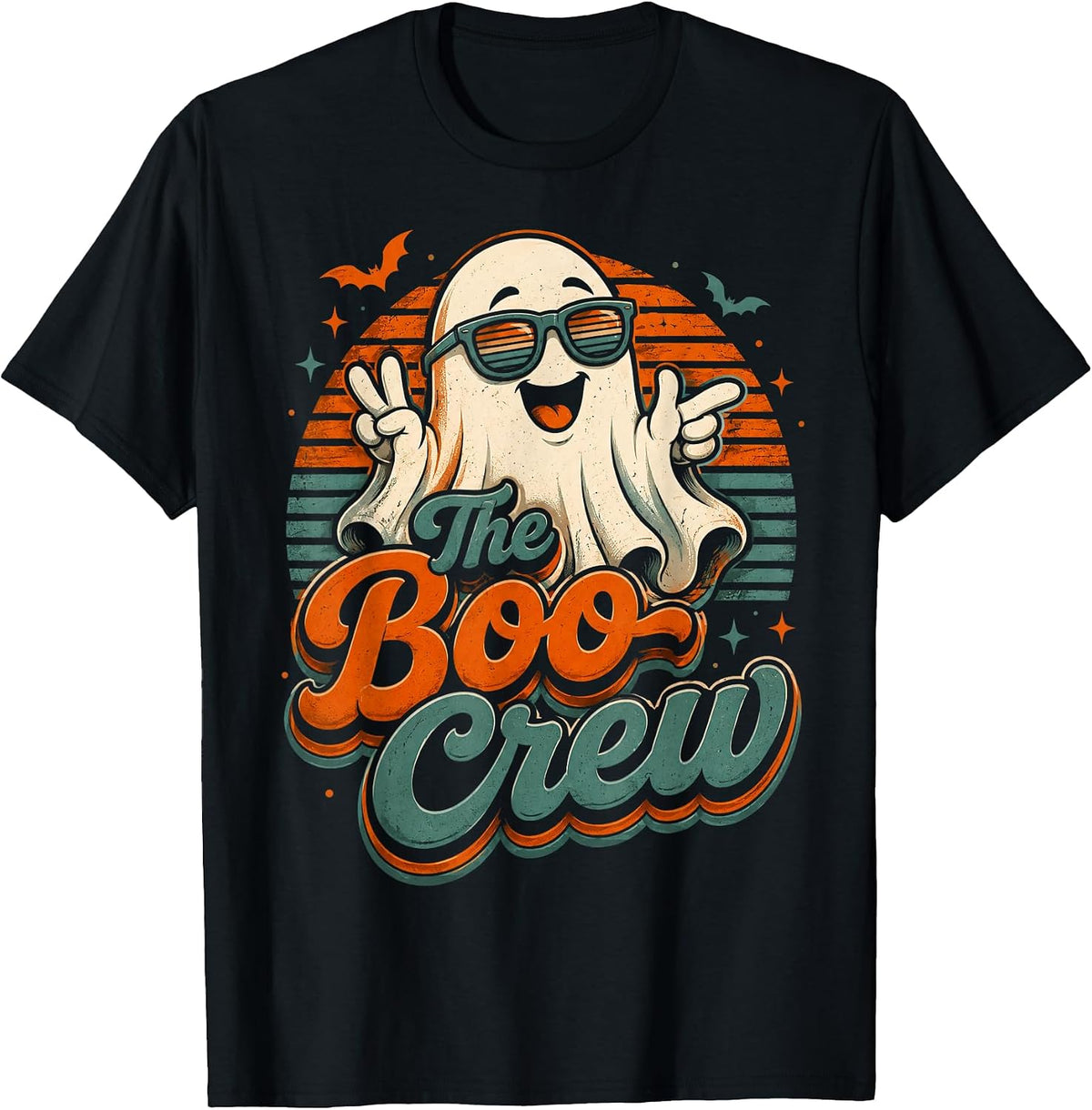 The Boo Crew Funny Friends Ghost Matching Family Halloween T-Shirt