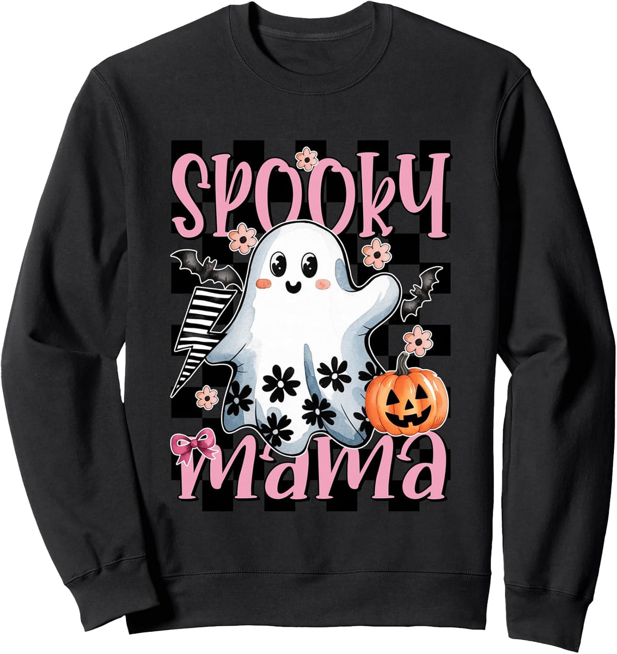 Spooky Mama Ghost Halloween Sweatshirt