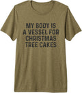 Funny Christmas Tree Cake Lover Premium Tri-Blend T-Shirt
