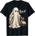 Vintage Halloween Spooky Ghost Dog Book Girls Boys Boo p T-Shirt