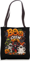 Cat Boo Crew Halloween Matching Family Monster Group Tote Bag