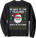 Funny Santa Ugly Christmas Sweater 2021 Teachers N