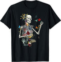 Cool Skeleton Plant Nature Flower Halloween