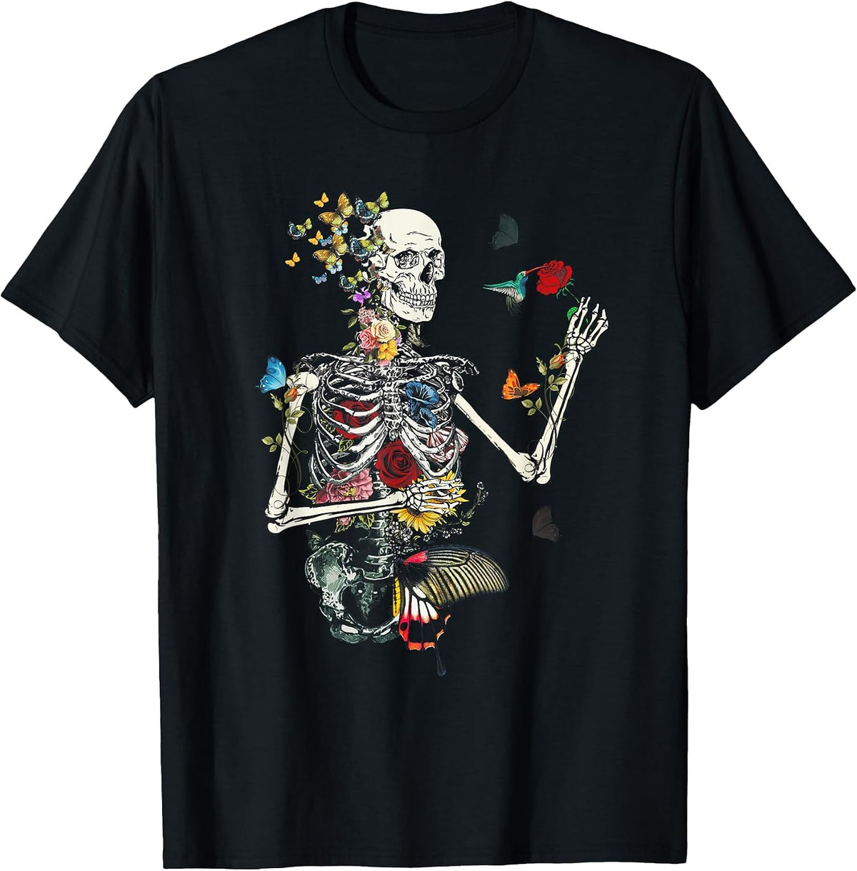 Cool Skeleton Plant Nature Flower Halloween